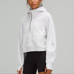 lululemon Scuba Oversized Half Zip Hoodie in Heathered Core Ultralight Grey